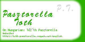 pasztorella toth business card